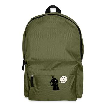 Kaffee ist fertig (Kontur) - Rucksack - Olivgrün - Vorne