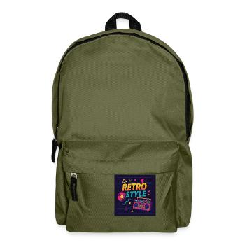 Retro Style – Mixtape Edition - Rucksack - Olivgrün - Vorne
