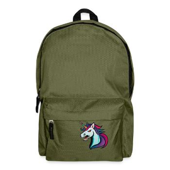 Unicorn Evil - Rucksack - Olivgrün - Vorne