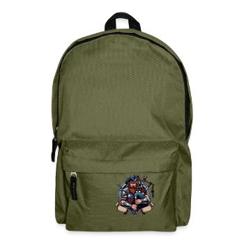 Highlander Dudelsack - Rucksack - Olivgrün - Vorne