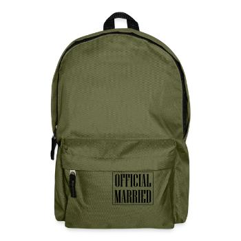 Married Hochzeit - Rucksack - Olivgrün - Vorne