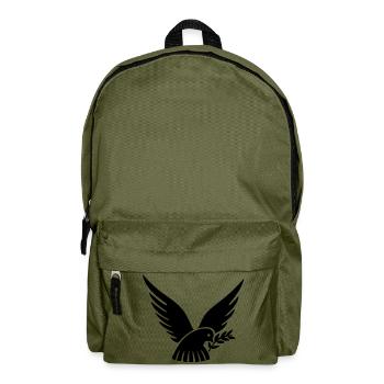 Friedenstaube - Rucksack - Olivgrün - Vorne