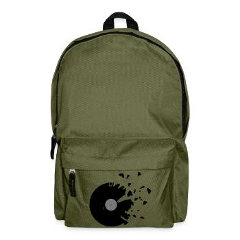 Schallplatte - Rucksack - Olivgrün - Vorne