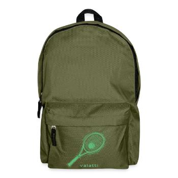 Valatti Tennis Green: Strike with Style! - Backpack - olive green - Front