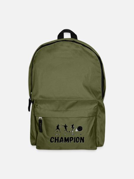 Kick_like_a_champion - Rucksack - Olivgrün