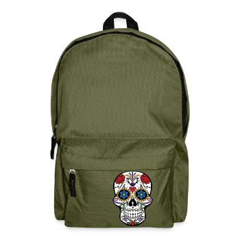 Totenkopf - Rucksack - Olivgrün - Vorne