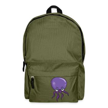Oktopus Riesenkraken Tintefisch Tentakel Meer - Rucksack - Olivgrün - Vorne