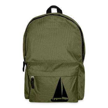 Segeln Segelboot Segelschiff Wassersport - Rucksack - Olivgrün - Vorne