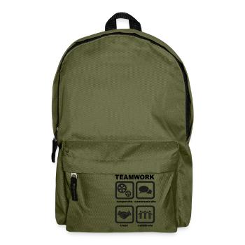 Teamwork - Rucksack - Olivgrün - Vorne