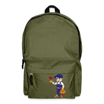 Gas- und Wasserinstallateur - Rucksack - Olivgrün - Vorne