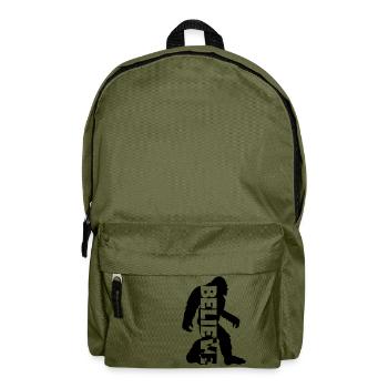 Big Foot Bigfoot Yeti Monster Believe Geschenk - Rucksack - Olivgrün - Vorne