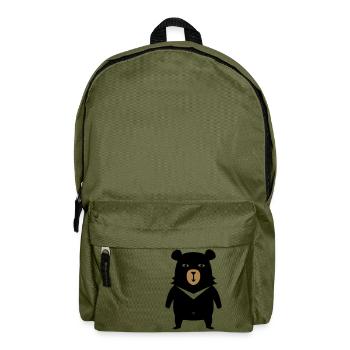 BOBBY DER BÄR T-SHIRT - Rucksack - Olivgrün - Vorne