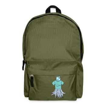 Fisch-T-Shirt Krake - Rucksack - Olivgrün - Vorne