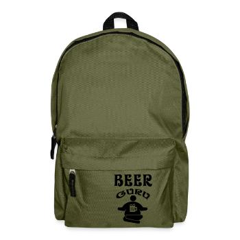 Bier-Guru Bier-Experte - Rucksack - Olivgrün - Vorne