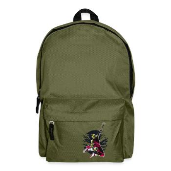 Dunking Zombie - Rucksack - Olivgrün - Vorne