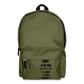 Islam ist mein Glaube - Rucksack - Olivgrün - Vorne