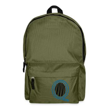 Letter Q - Backpack - olive green - Front