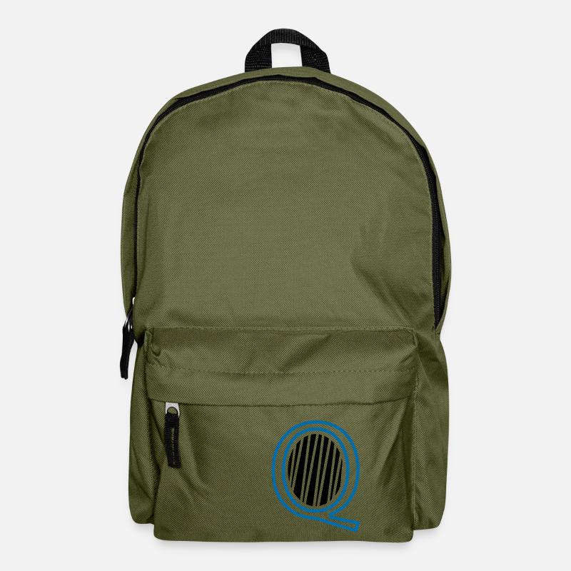 Letter Q - Backpack - olive green