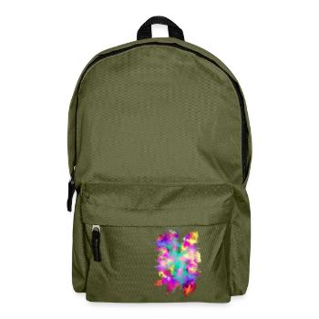 Farbexplosion - Rucksack - Olivgrün - Vorne