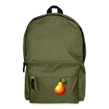 Birne - Frucht - Rucksack - Olivgrün - Vorne