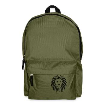 Lion black beautiful - Rucksack - Olivgrün - Vorne