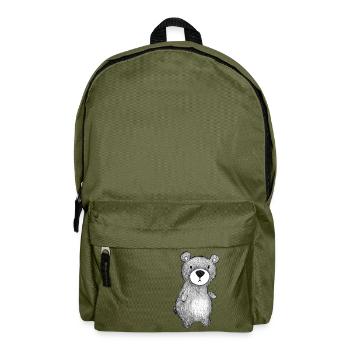 Teddy Bär - Rucksack - Olivgrün - Vorne