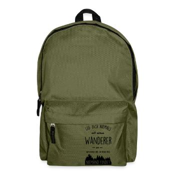 Wandern - Wanderer - Rucksack - Olivgrün - Vorne