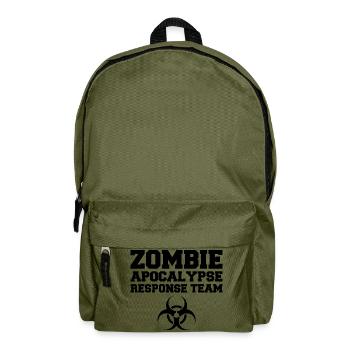 Zombie: Zombie Apocalypse Response Team - Rucksack - Olivgrün - Vorne