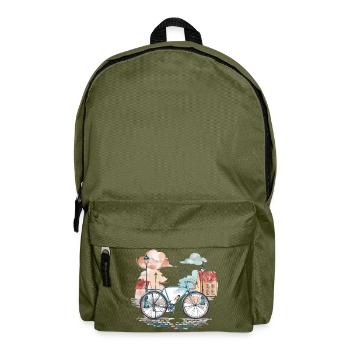 Cycling Adventure in the City - Backpack - olive green - Front