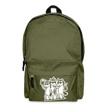 Einhorn Team Party Geburtstag - Rucksack - Olivgrün - Vorne