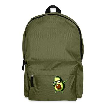 Dabbing Avocado Lustig Vegan - Rucksack - Olivgrün - Vorne