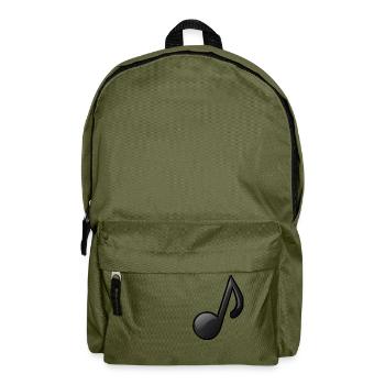 Musiknote - Rucksack - Olivgrün - Vorne
