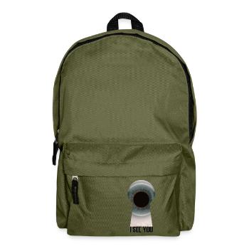 Auge Schlüsselloch, ich sehe dich - Rucksack - Olivgrün - Vorne