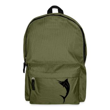 Fisch - Marlin - Rucksack - Olivgrün - Vorne