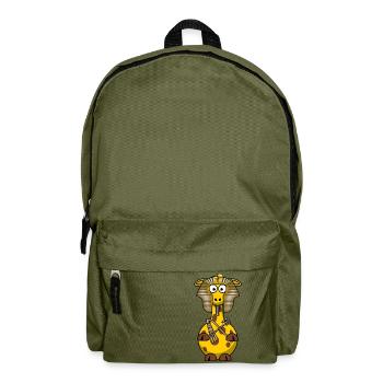 Giraffe Pharao - Rucksack - Olivgrün - Vorne