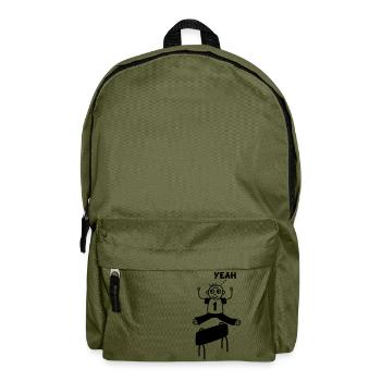 Bockspringen yeah - Rucksack - Olivgrün - Vorne