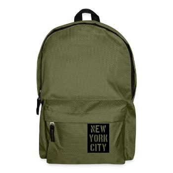 New York City - NYC - Manhattan - Brooklyn - Bronx - Rucksack - Olivgrün - Vorne