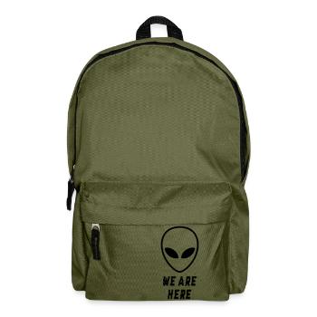 Alien waren hier - Rucksack - Olivgrün - Vorne