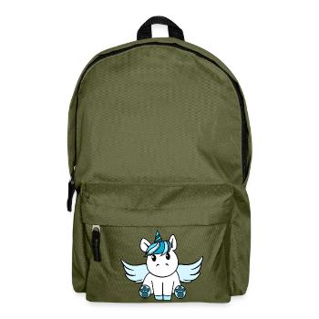 süßer Pegasus - Rucksack - Olivgrün - Vorne