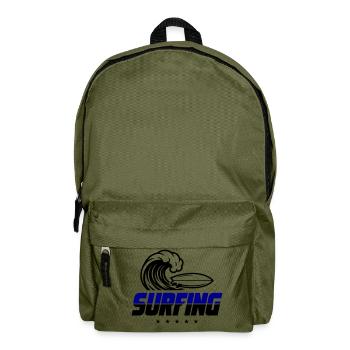 Surfing Surfboard - Rucksack - Olivgrün - Vorne