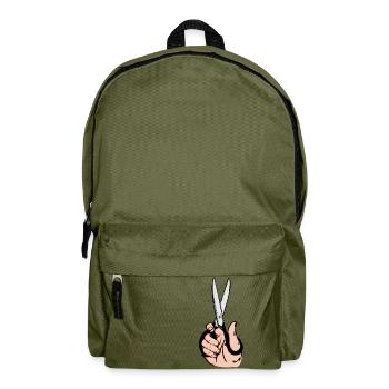 Schere - Rucksack - Olivgrün - Vorne