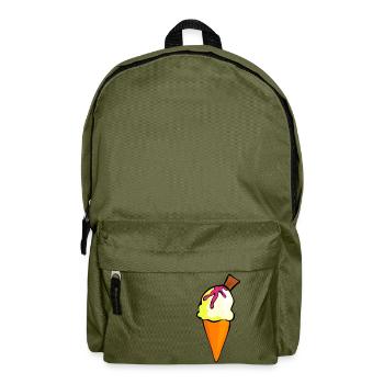 eis eiscreme restaurant ice cream sundae17 - Rucksack - Olivgrün - Vorne