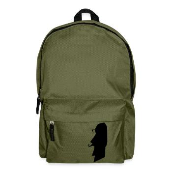 moai_hipster_02 - Rucksack - Olivgrün - Vorne