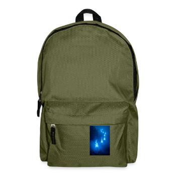 Hitodama Ätherische, flackernde Seelenlichter, die dahintreiben - Rucksack - Olivgrün - Vorne