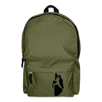 spalte wand bergsteiger klettern berge hoch sport - Rucksack - Olivgrün - Vorne