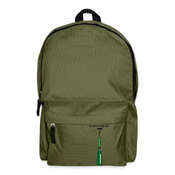 Gurke mit Korkenzieher (a) - Rucksack - Olivgrün - Vorne