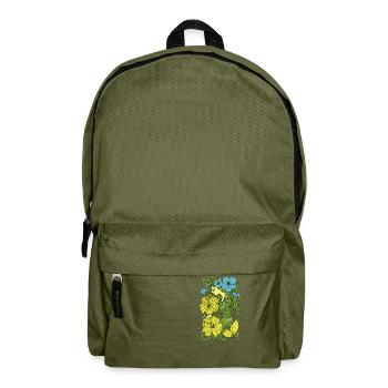 Sirène rétro Vintage Ocean Vibes - Sac à dos - vert olive - Devant