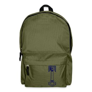 Kolben Pleuel gerade1 - Rucksack - Olivgrün - Vorne