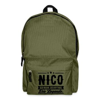 Mann Mythos Legende Nico - Rucksack - Olivgrün - Vorne