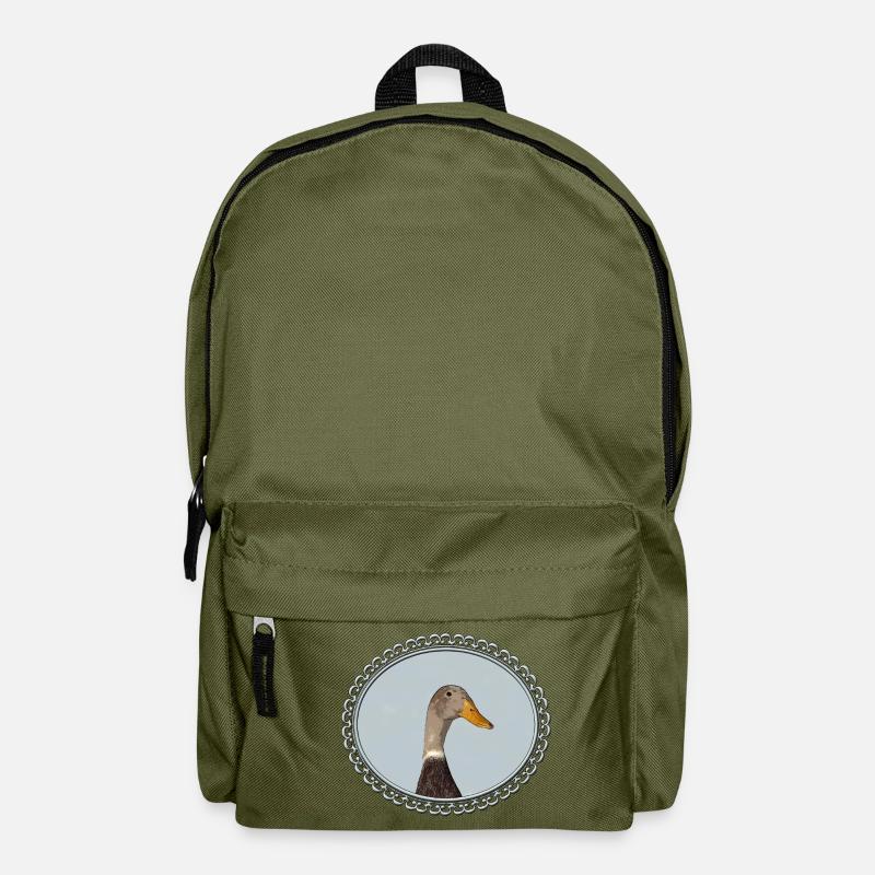 Laufente im rahmen - Rucksack - Olivgrün